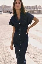 Denim midikjole