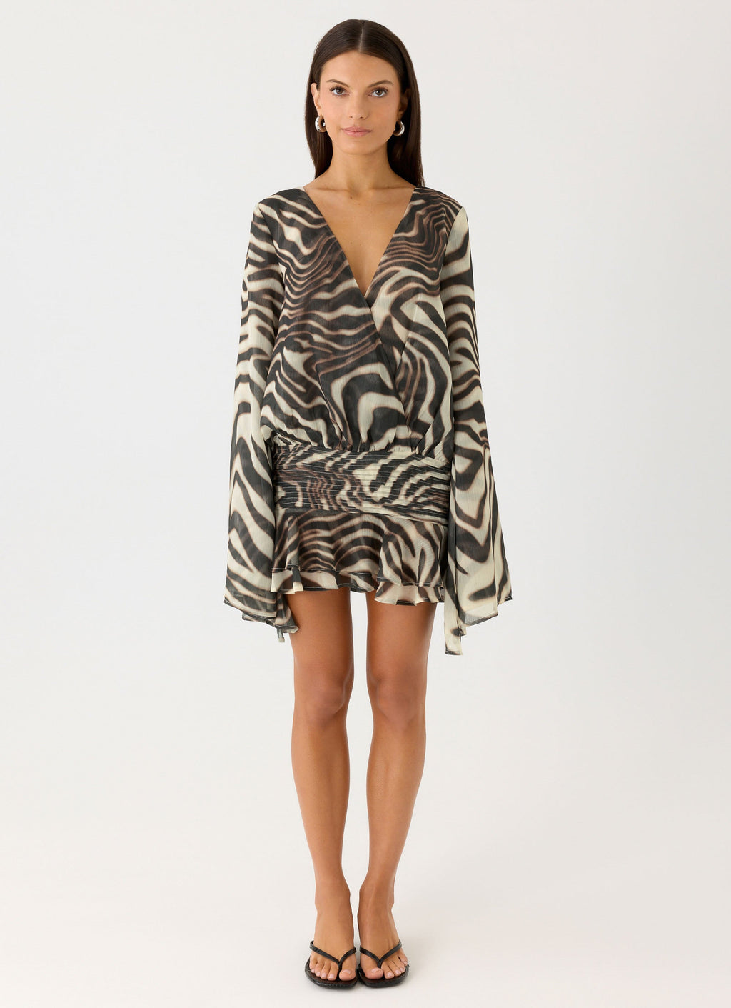 Elisana Mini Sukienka Zebra