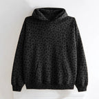 Unisex leopard-hættetrøje