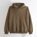 Unisex leopard-hættetrøje
