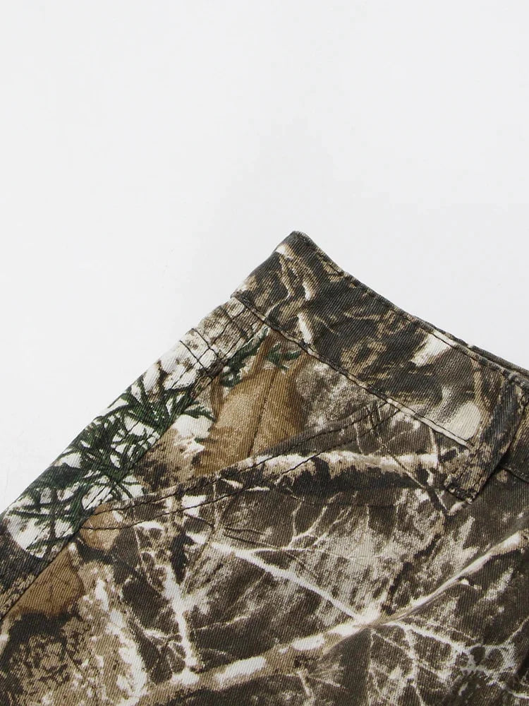 Unisex camouflage cargo bukser