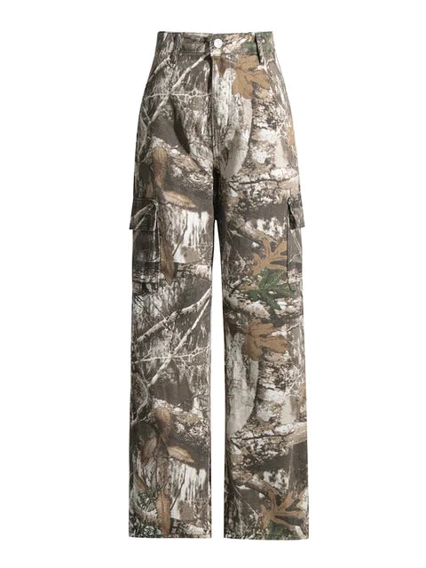 Unisex camouflage cargo bukser